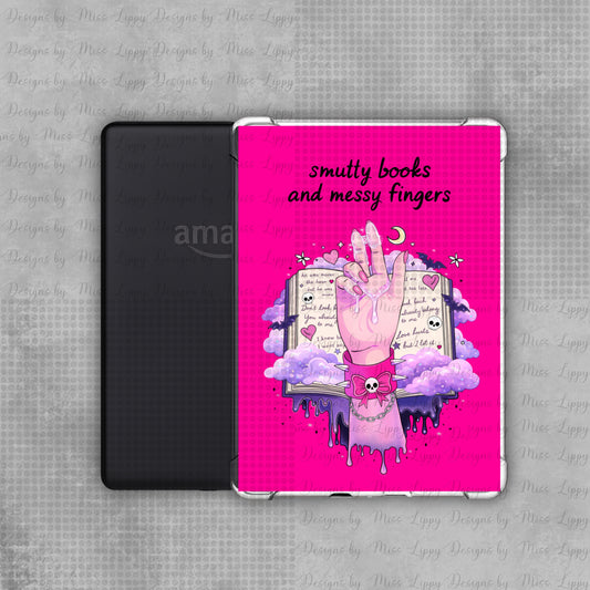 Dark Romance Kindle Insert - Messy Fingers (Pink)