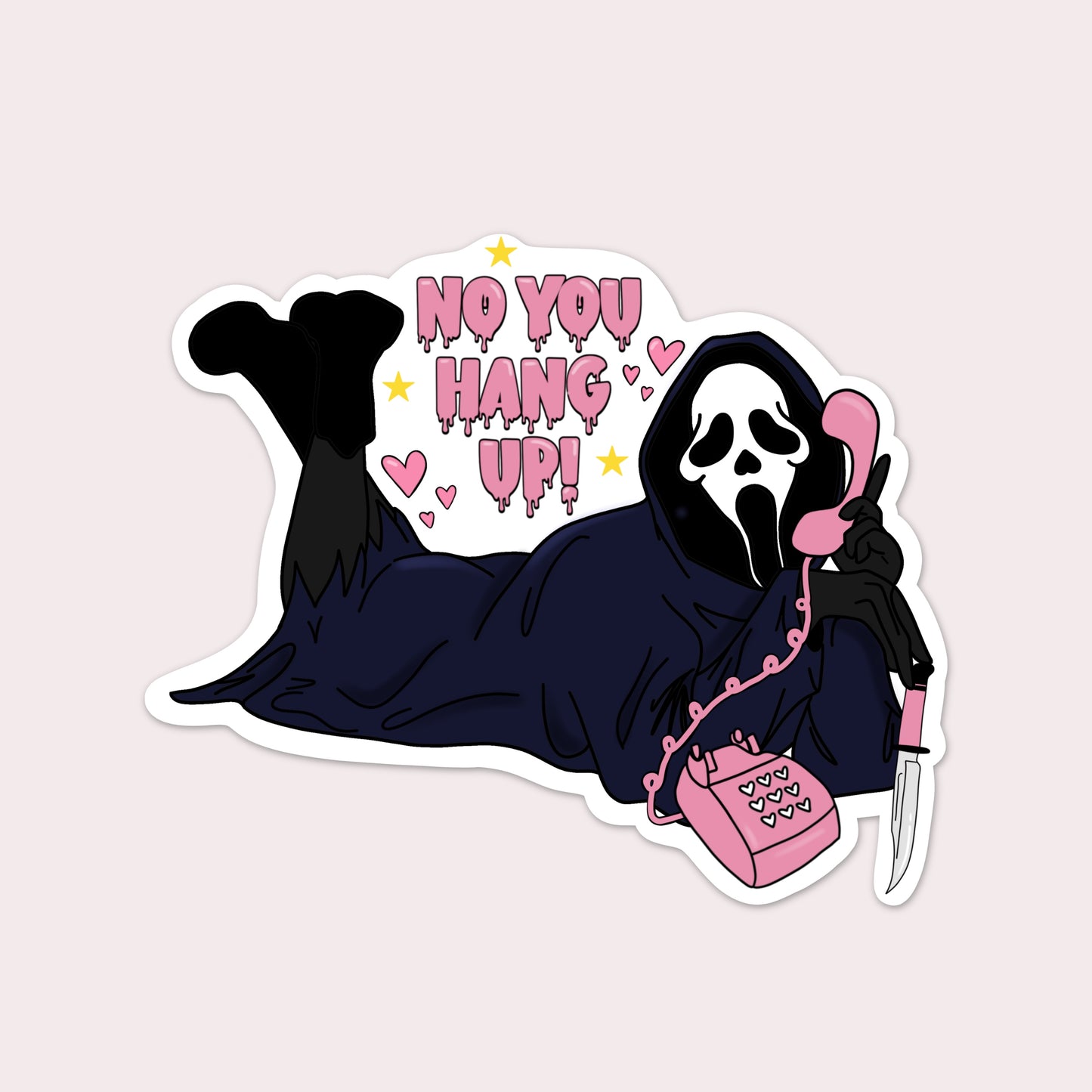Ghostface Sticker - You Hang up!
