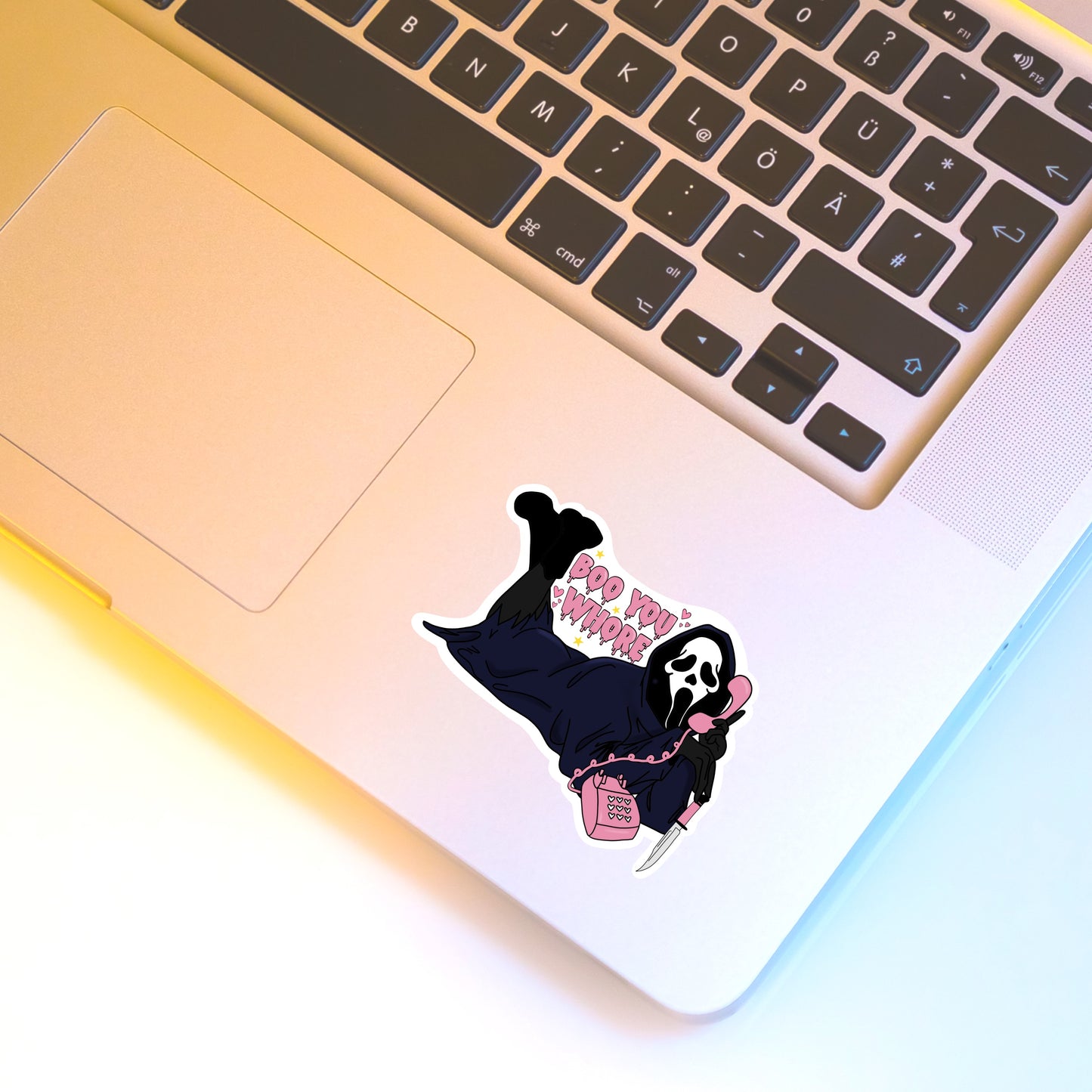Ghostface Sticker - Boo You Whore!
