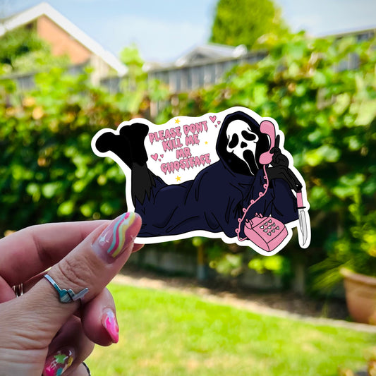 Ghostface Sticker - Please Don’t Kill Me Mr Ghostface!
