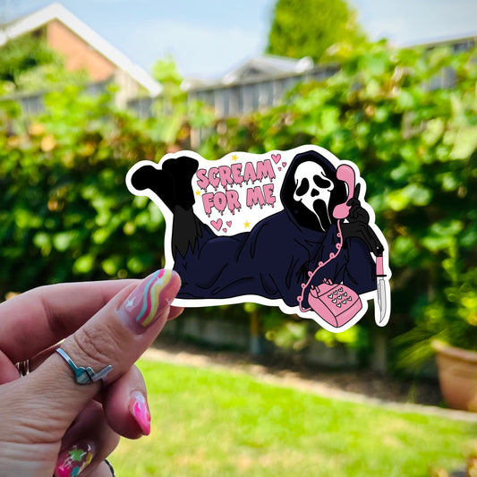 Ghostface Sticker - Scream for Me!