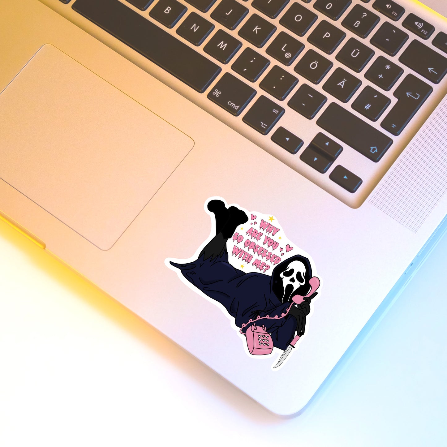 Ghostface Sticker - Why Are You So Obsessed With Me?
