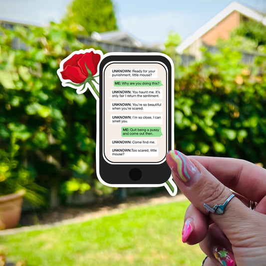 Haunting Adeline Book Sticker - Text Message Conversation