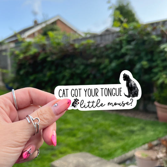 Haunting Adeline Book Sticker - Cat Got Your Tongue