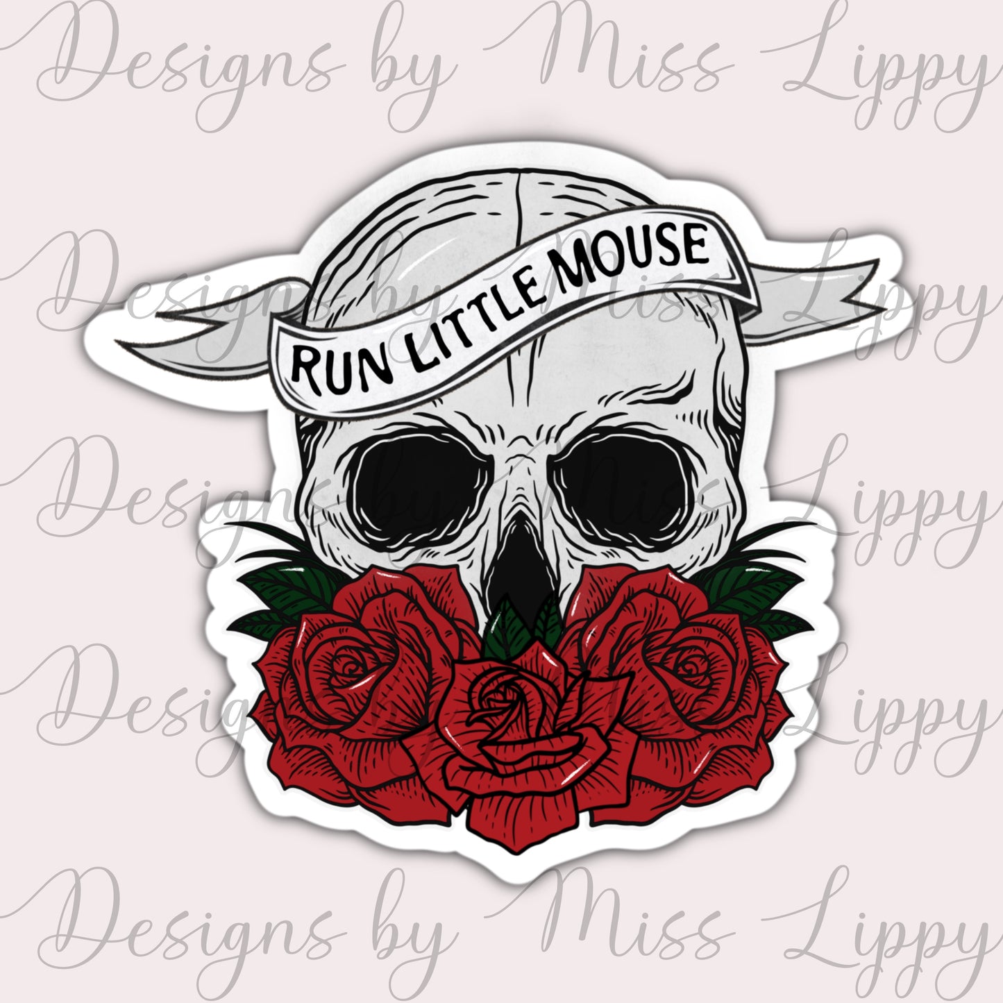Hunting Adeline Book Sticker - Run Little Mouse