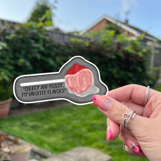 Carnage Book Sticker - Cherry Sucker Quote