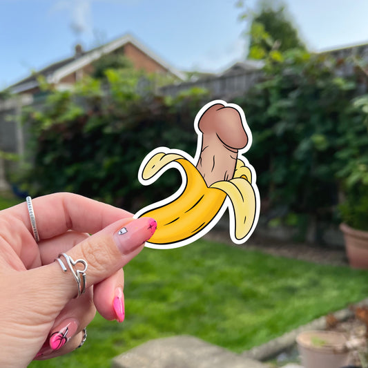 Banana Cock Sticker - Eat healthy!