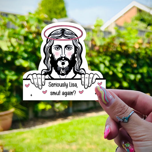 Personalised Jesus Sticker - Seriously, smut again?