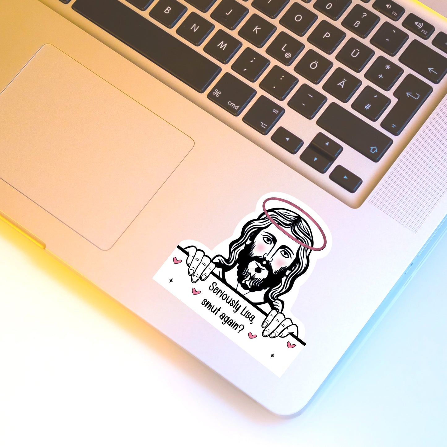 Personalised Jesus Sticker - Seriously, smut again?