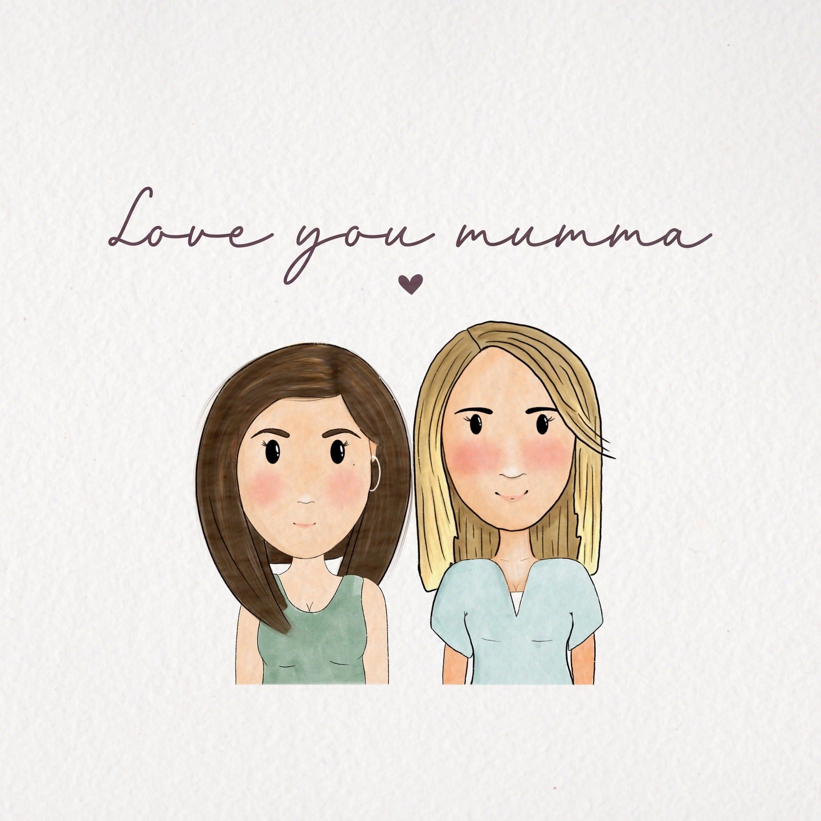 Custom Family Cartoon Drawing Illustration Service