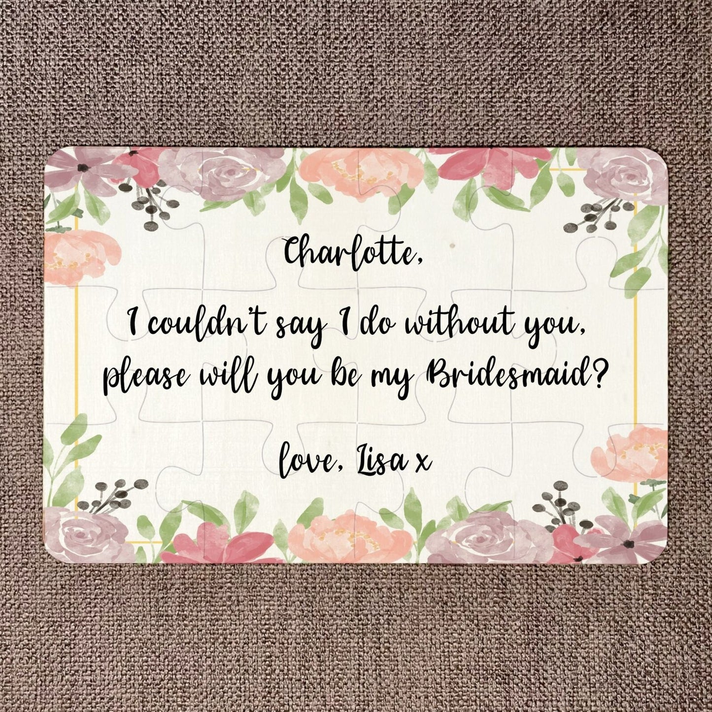 Will you be by Bridesmaid? Jigsaw Puzzle