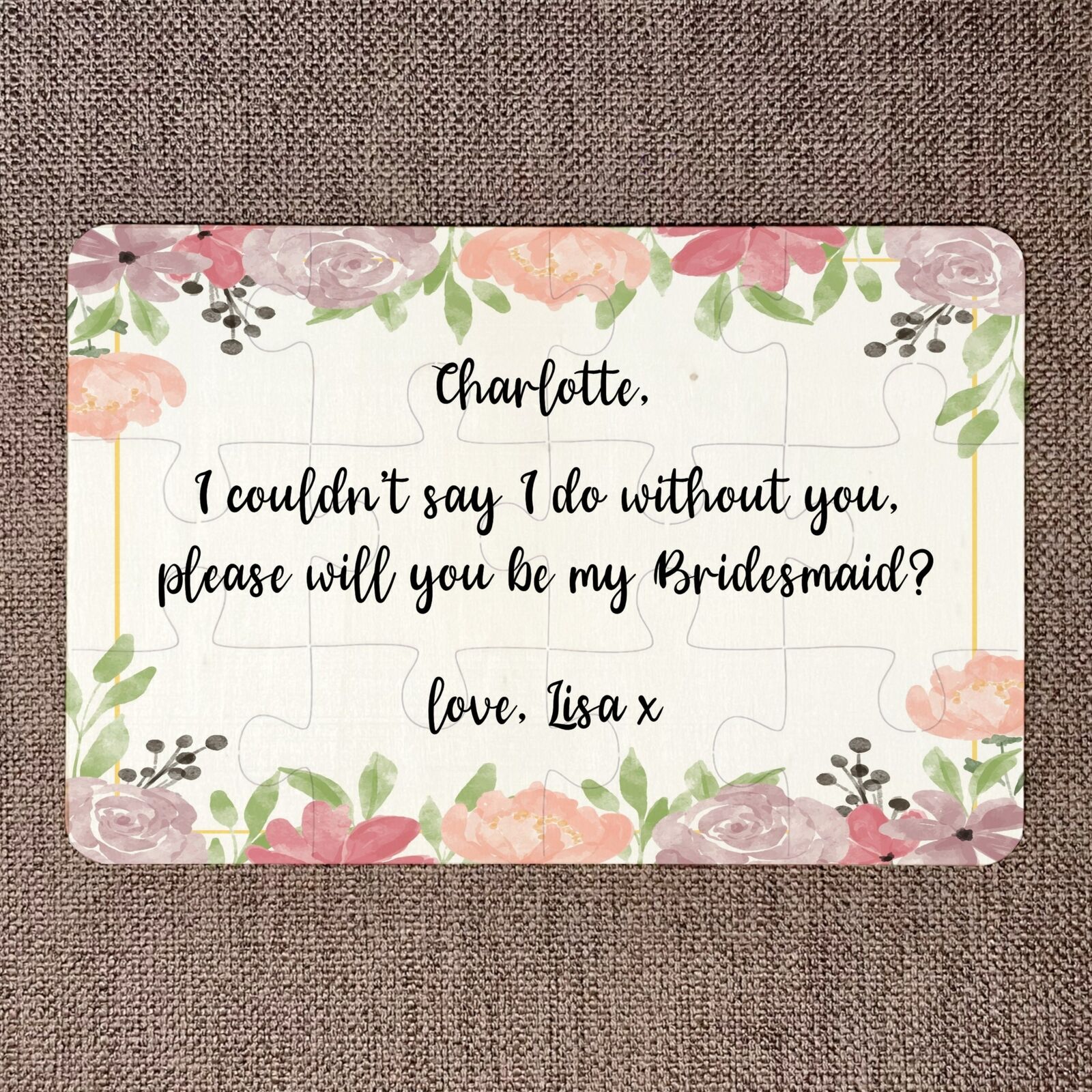Will you be by Bridesmaid? Jigsaw Puzzle