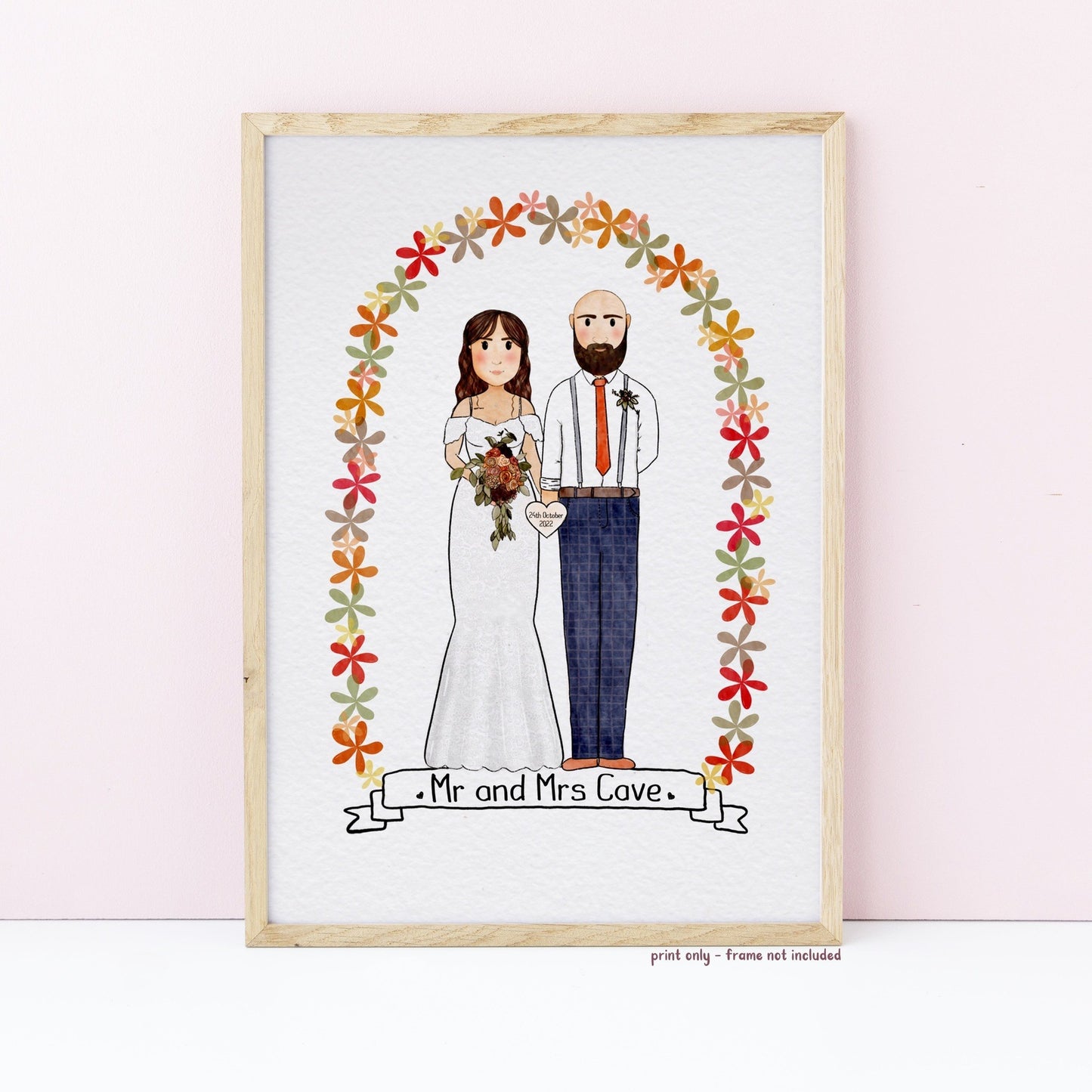 Custom Family Cartoon Drawing Illustration Service
