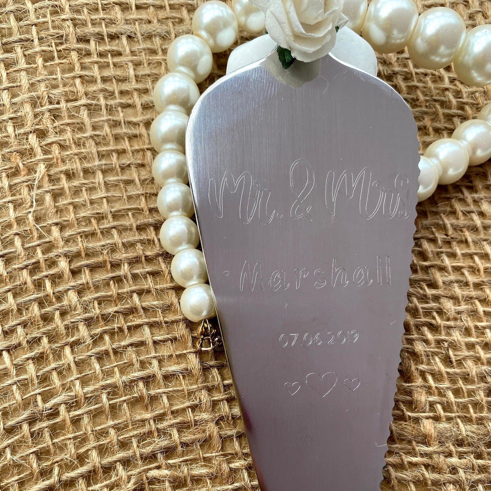 Personalised Wedding Day Cake Knife