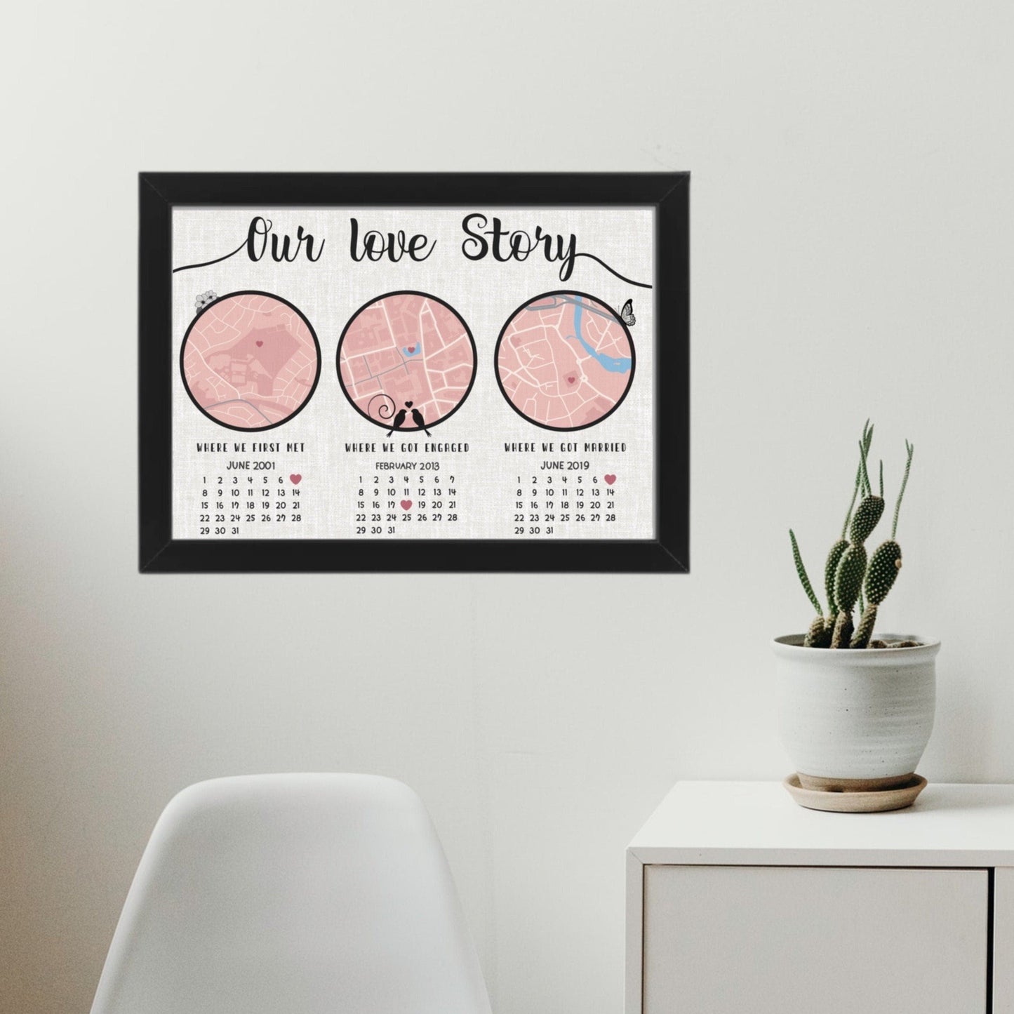Personalised Where We Met Print