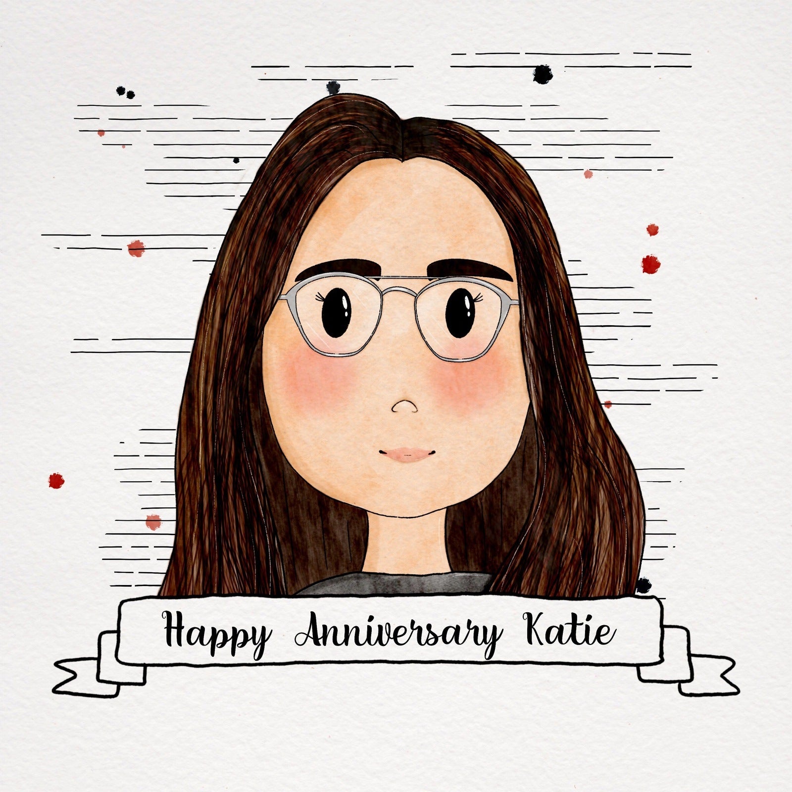Custom Family Cartoon Drawing Illustration Service
