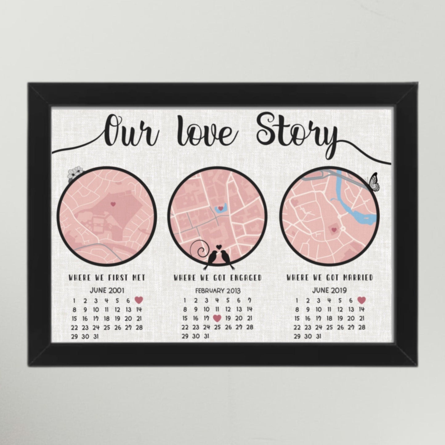 Personalised Where We Met Print