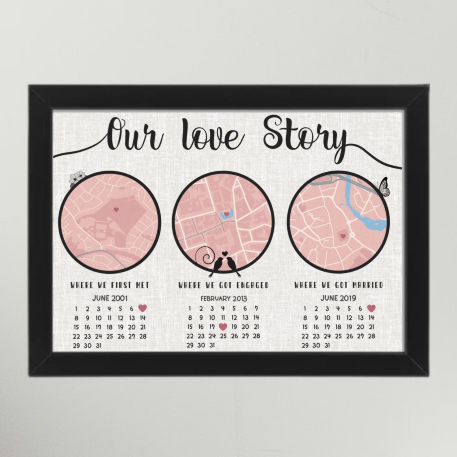 Personalised Where We Met Print