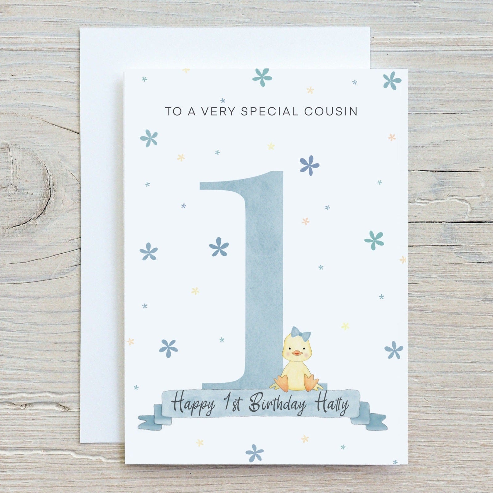 1st Birthday Duckling Card