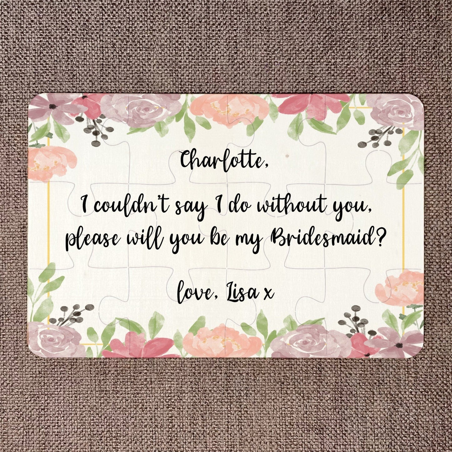 Will you be by Bridesmaid? Jigsaw Puzzle