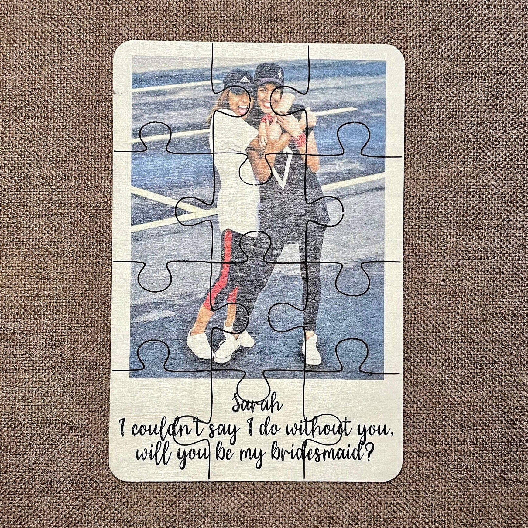 Polaroid Will you be by Bridesmaid? Jigsaw Photo Puzzle