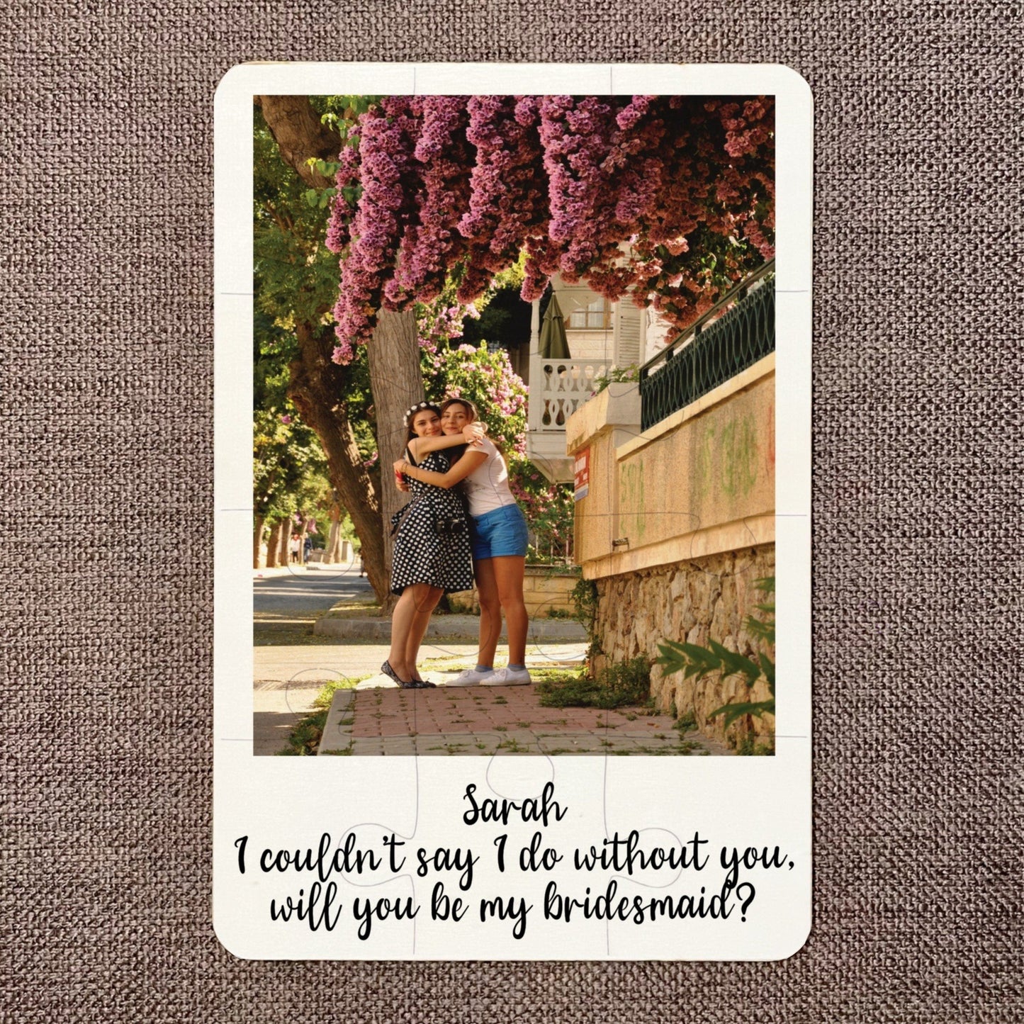 Polaroid Will you be by Bridesmaid? Jigsaw Photo Puzzle