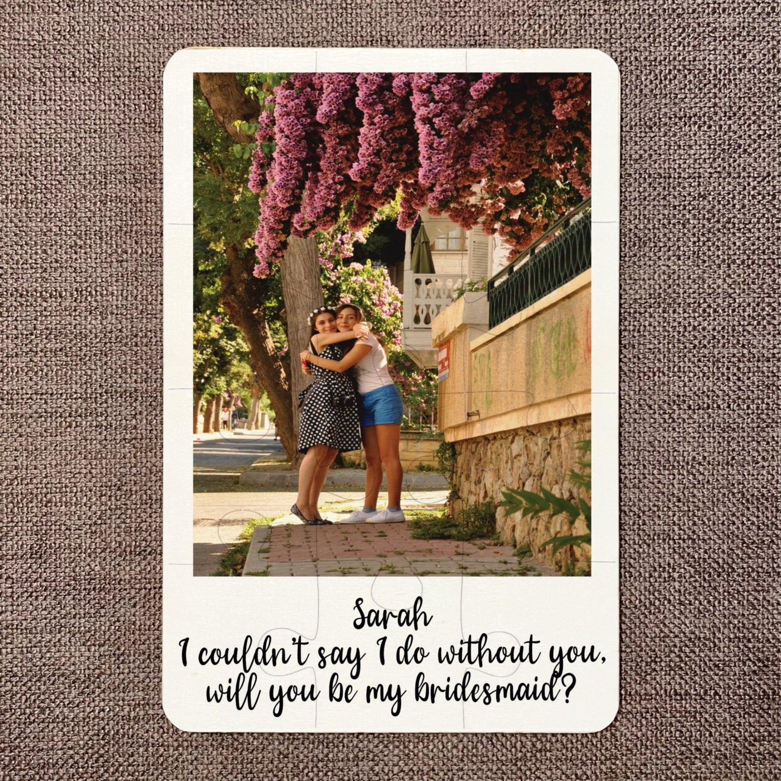 Polaroid Will you be by Bridesmaid? Jigsaw Photo Puzzle