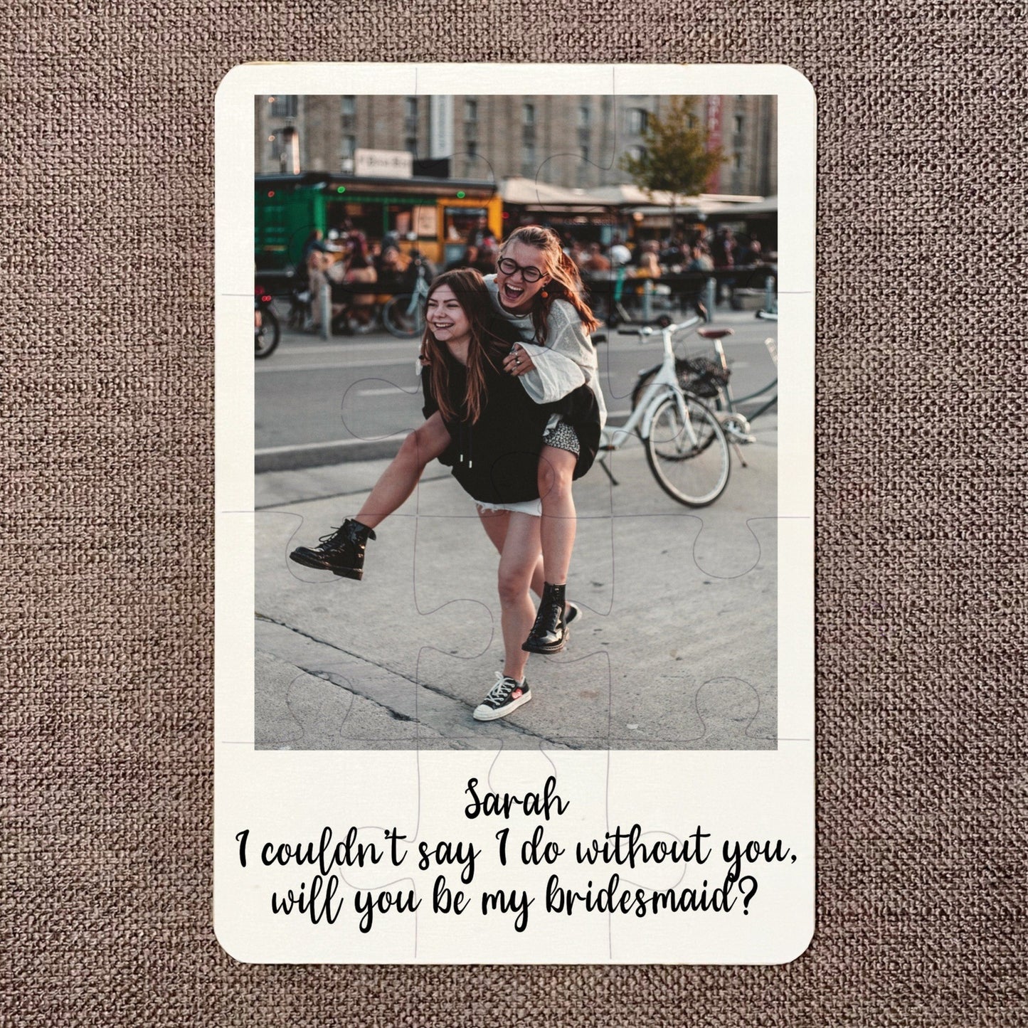 Polaroid Will you be by Bridesmaid? Jigsaw Photo Puzzle