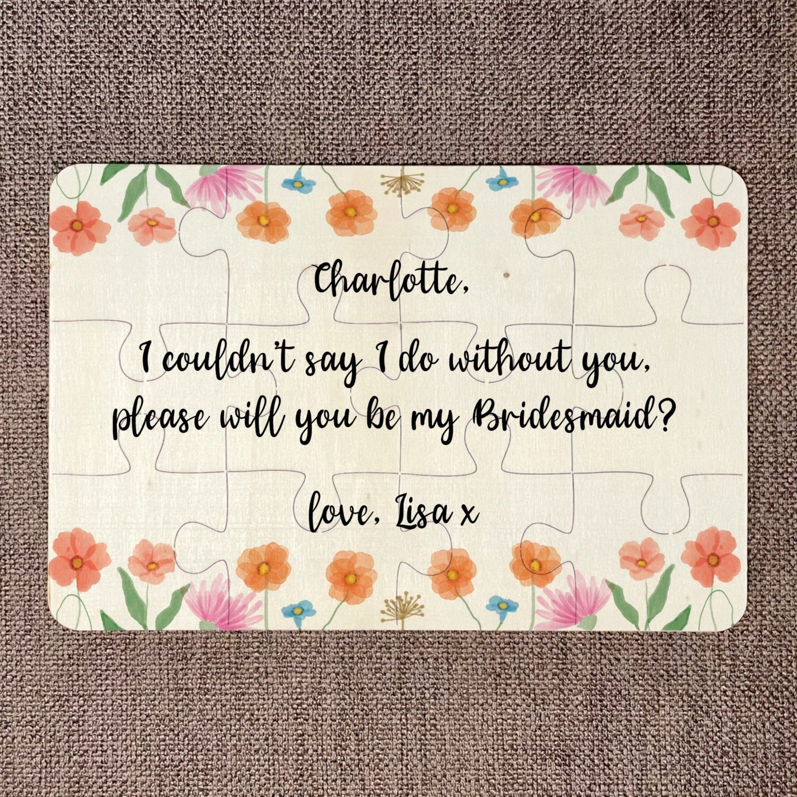 Will you be by Bridesmaid? Jigsaw Puzzle