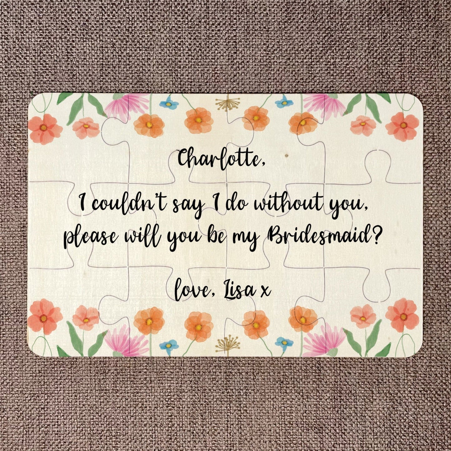 Will you be by Bridesmaid? Jigsaw Puzzle