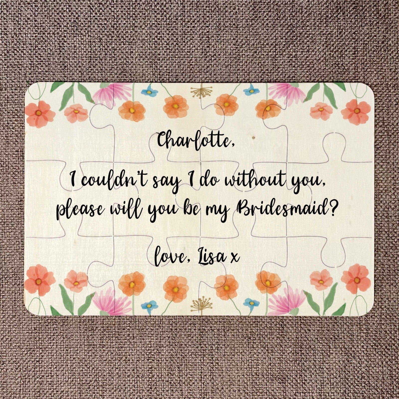 Will you be by Bridesmaid? Jigsaw Puzzle