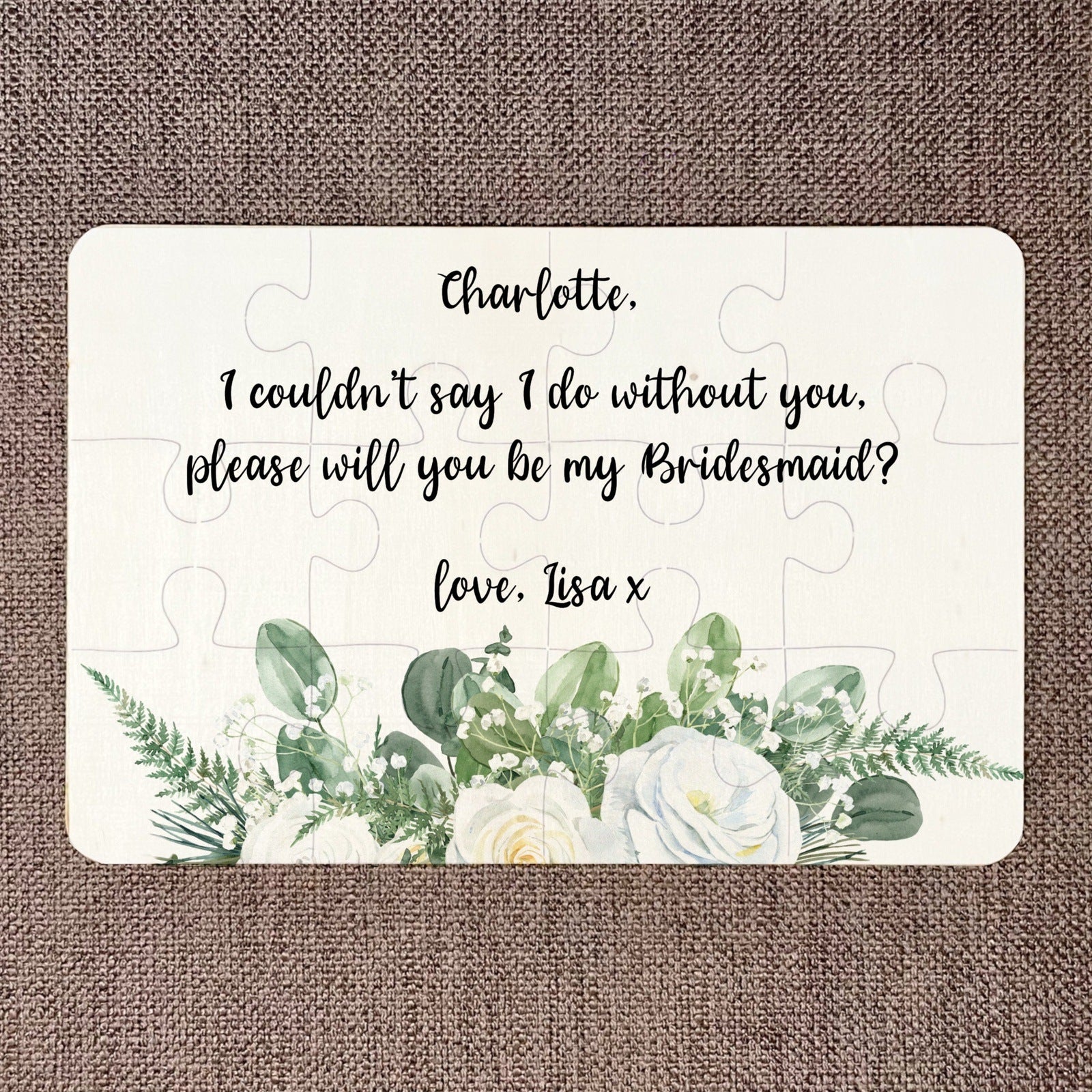 Will you be by Bridesmaid? Jigsaw Puzzle