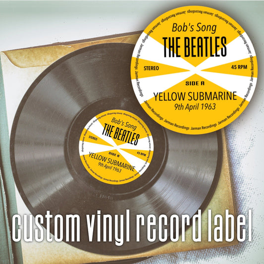 Custom Vinyl Record Label