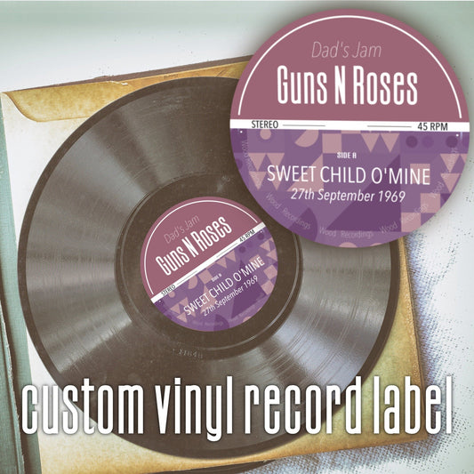 Custom Vinyl Record Label