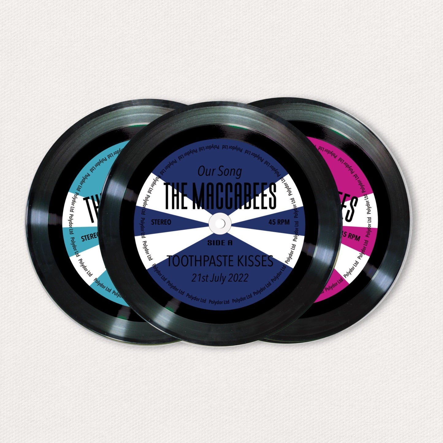 Personalised Vinyl Record Keyring