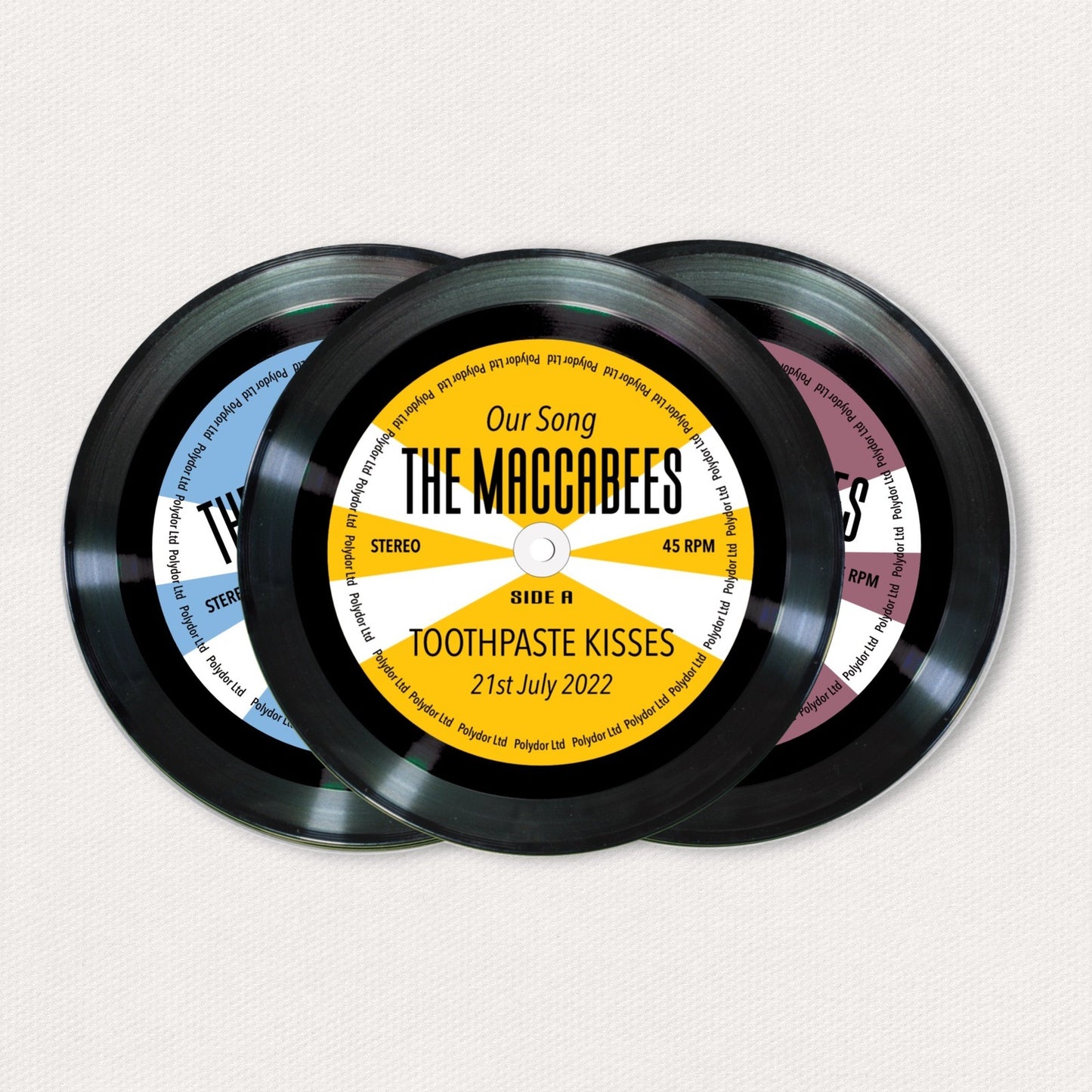 Personalised Vinyl Record Keyring