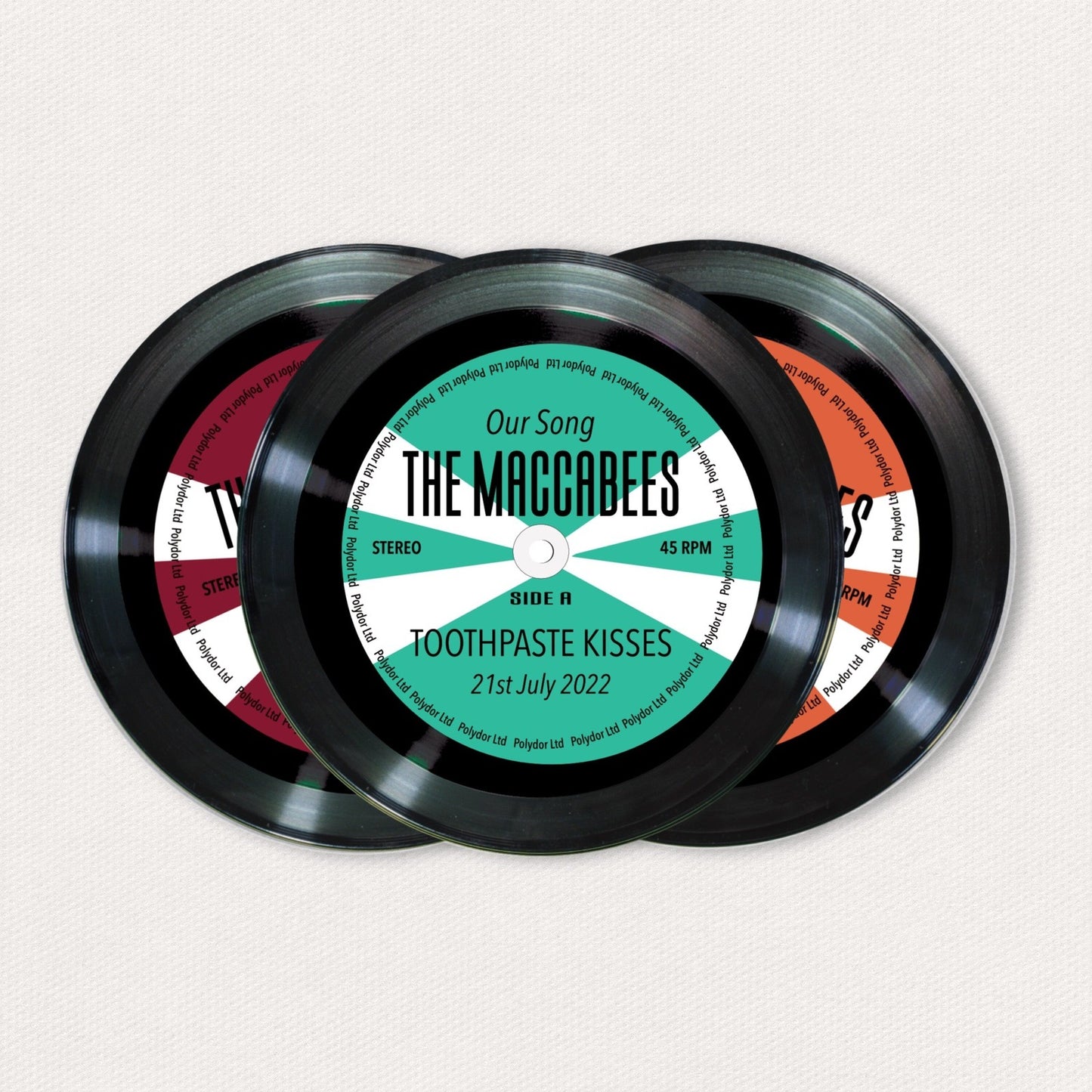 Personalised Vinyl Record Keyring
