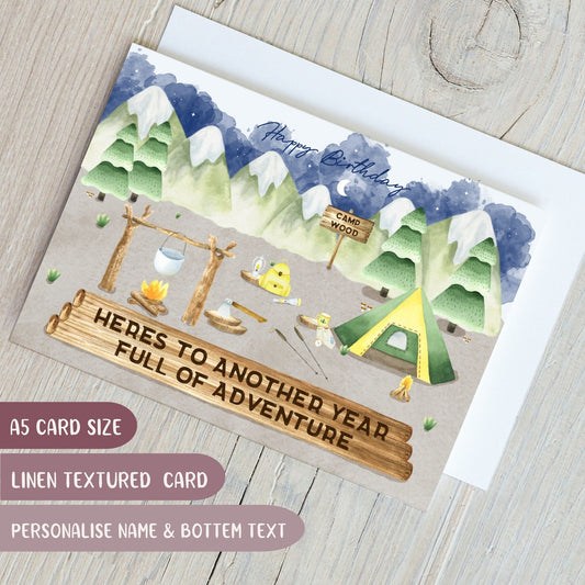 Camping Adventure Birthday Card