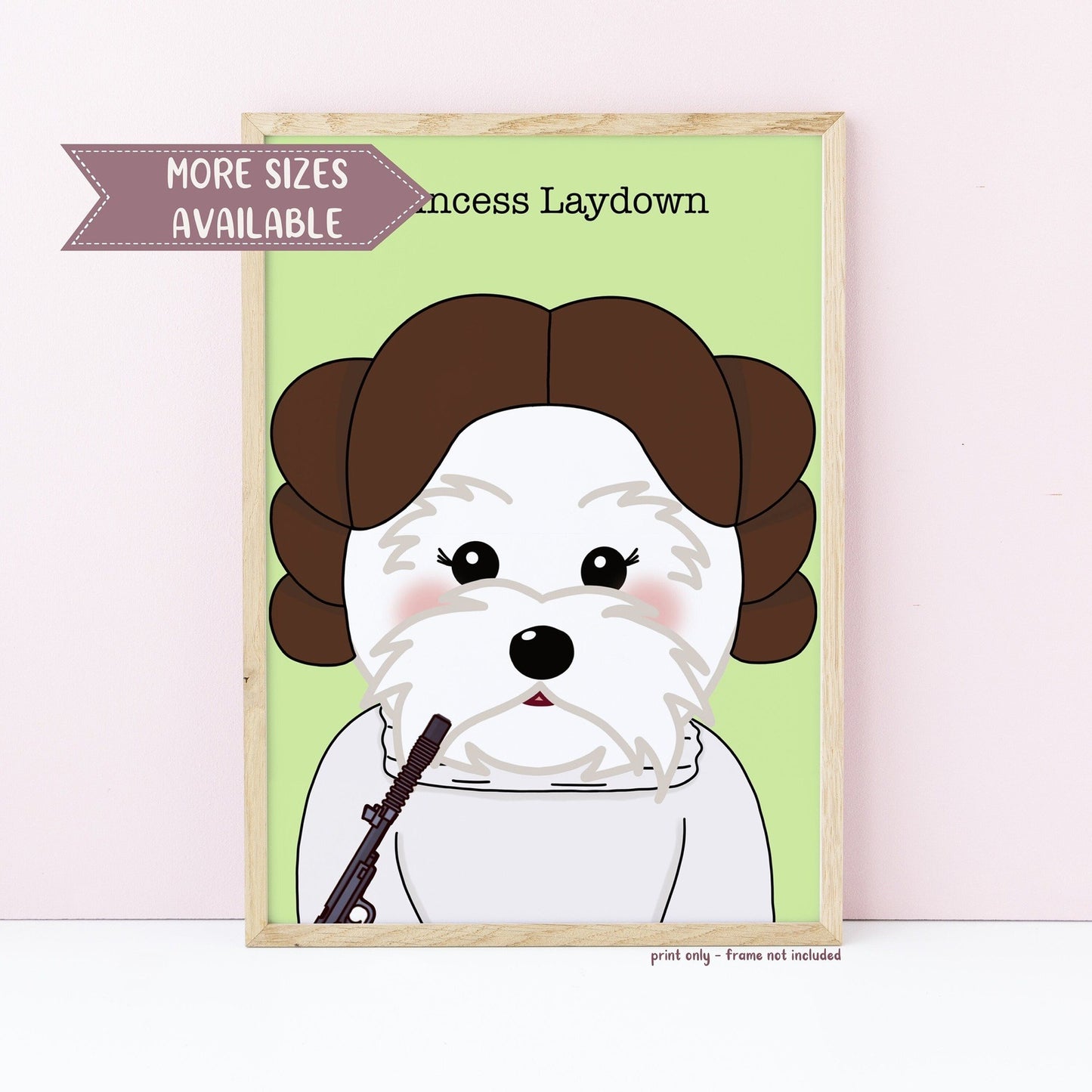 Princess Laydown Wall Print
