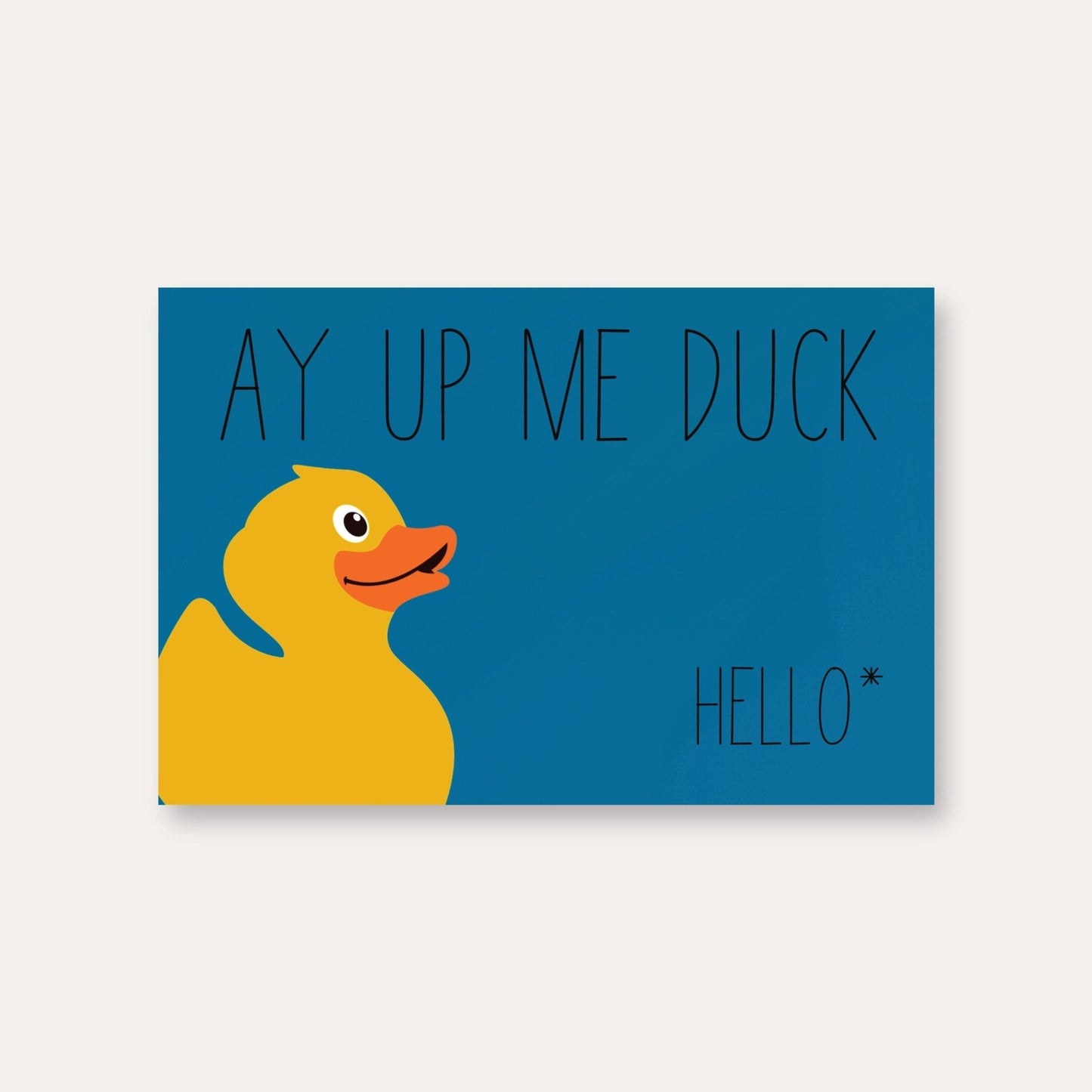 Ay Up Me Duck Nottingham Slang Print