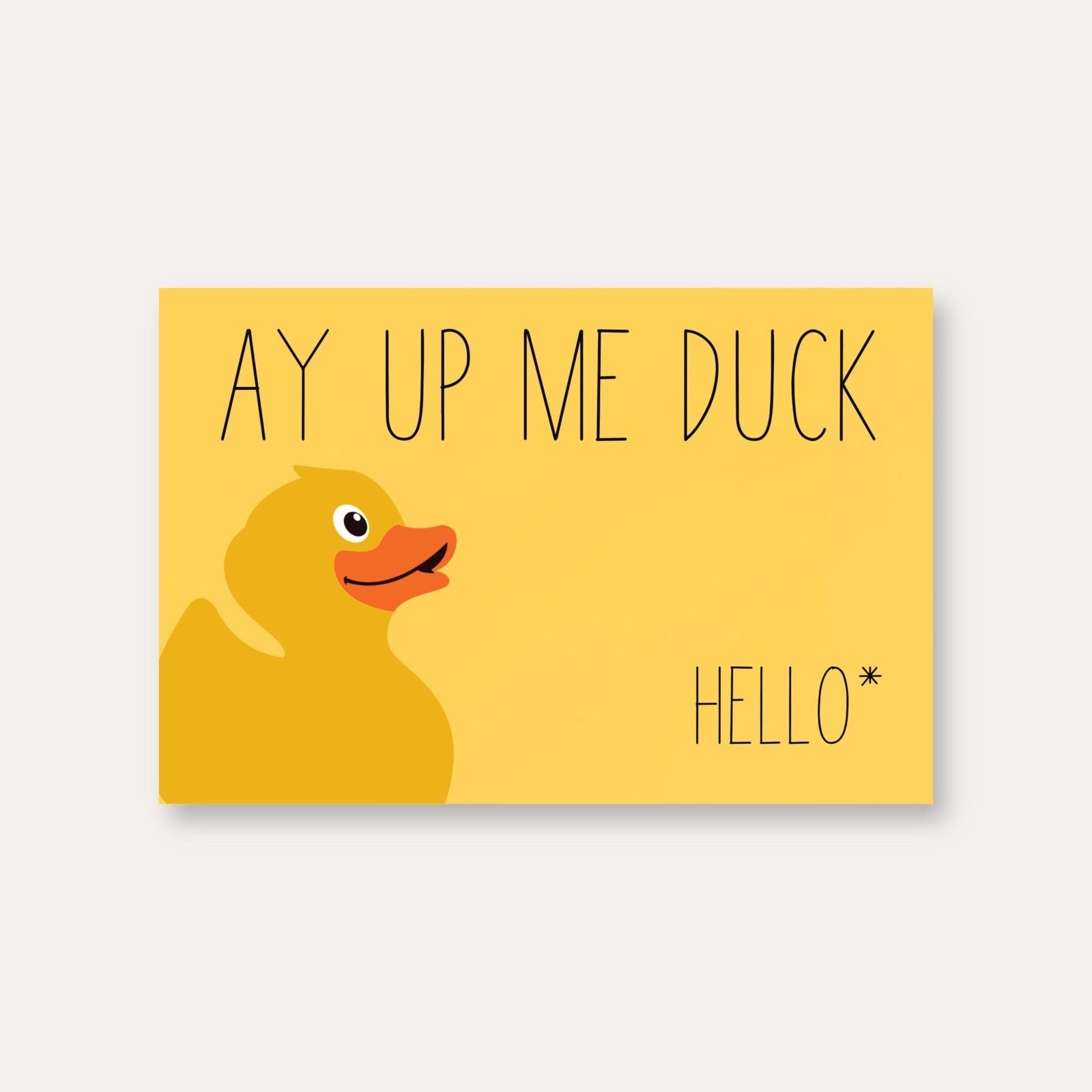 Ay Up Me Duck Nottingham Slang Print