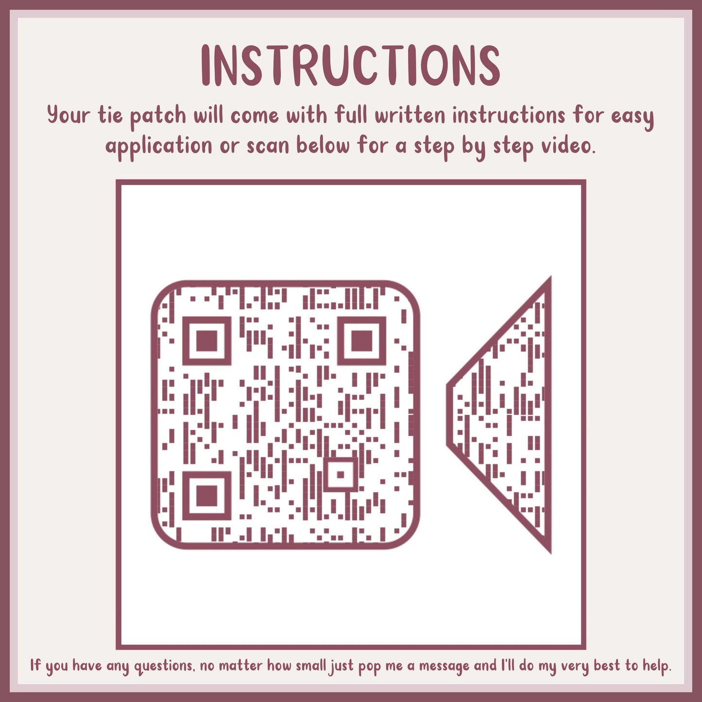 Personalised Photo or Text Tie Patch