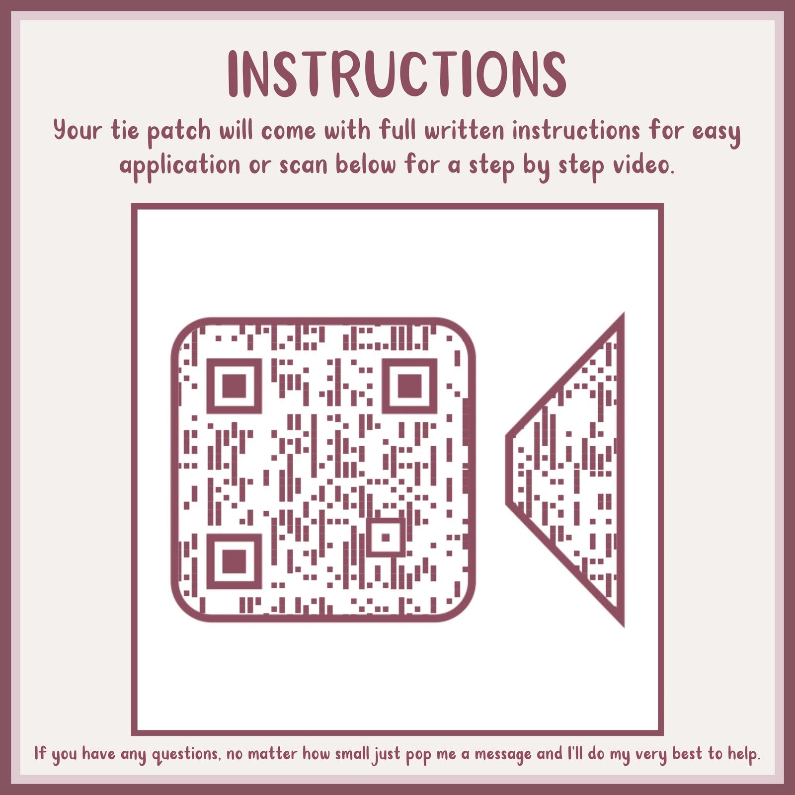 Personalised Photo or Text Tie Patch