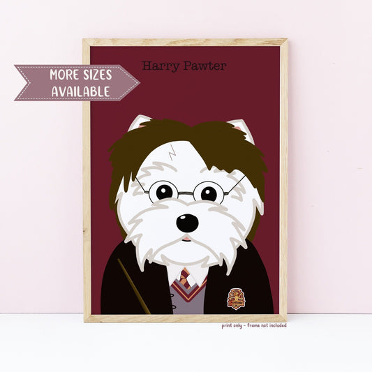 Harry Pawter Wall Print