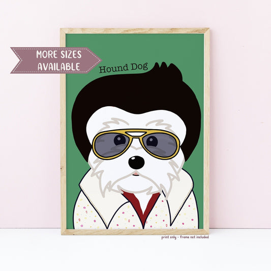 Hound Dog Wall Print