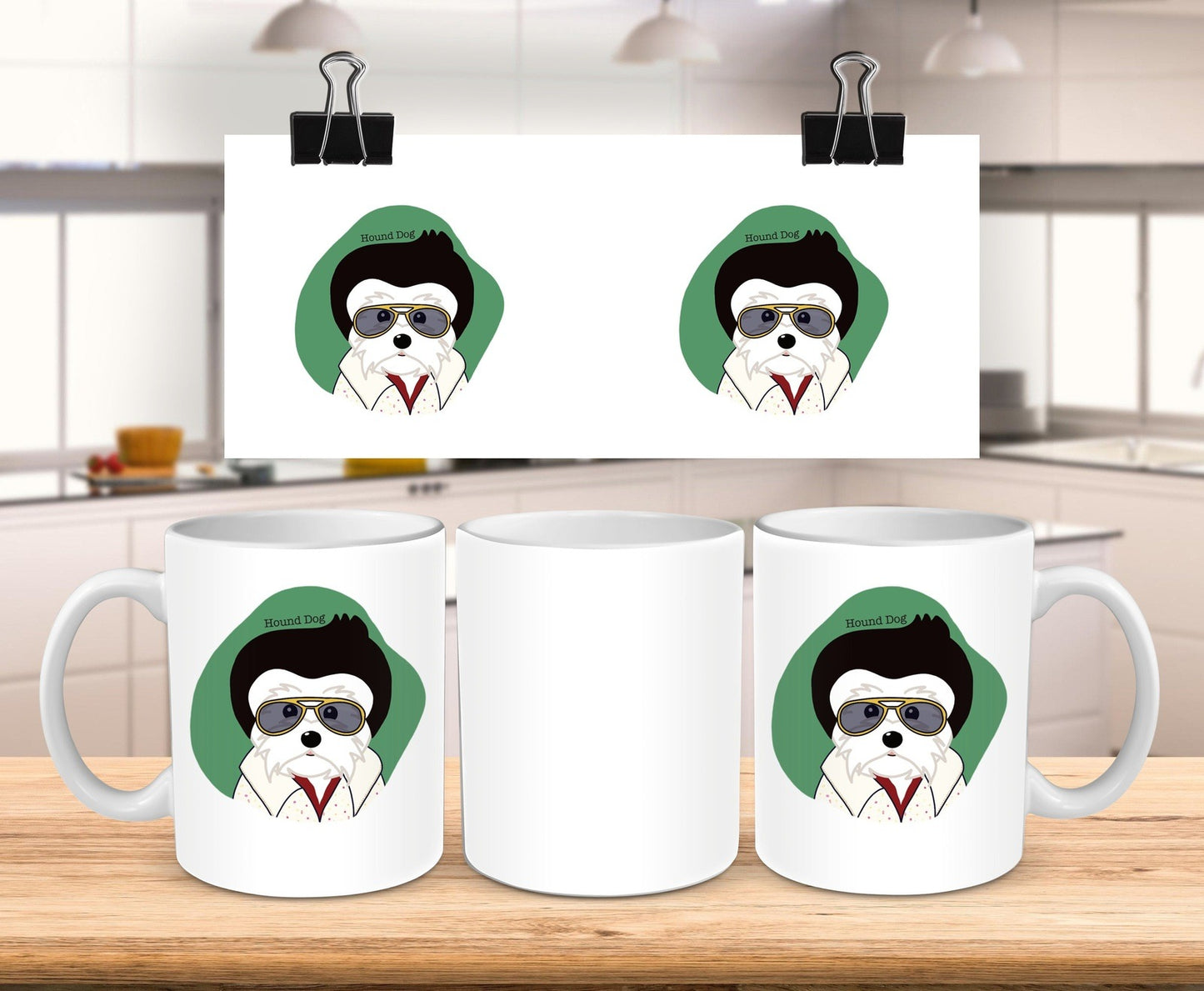 Hound Dog Elvis Mug
