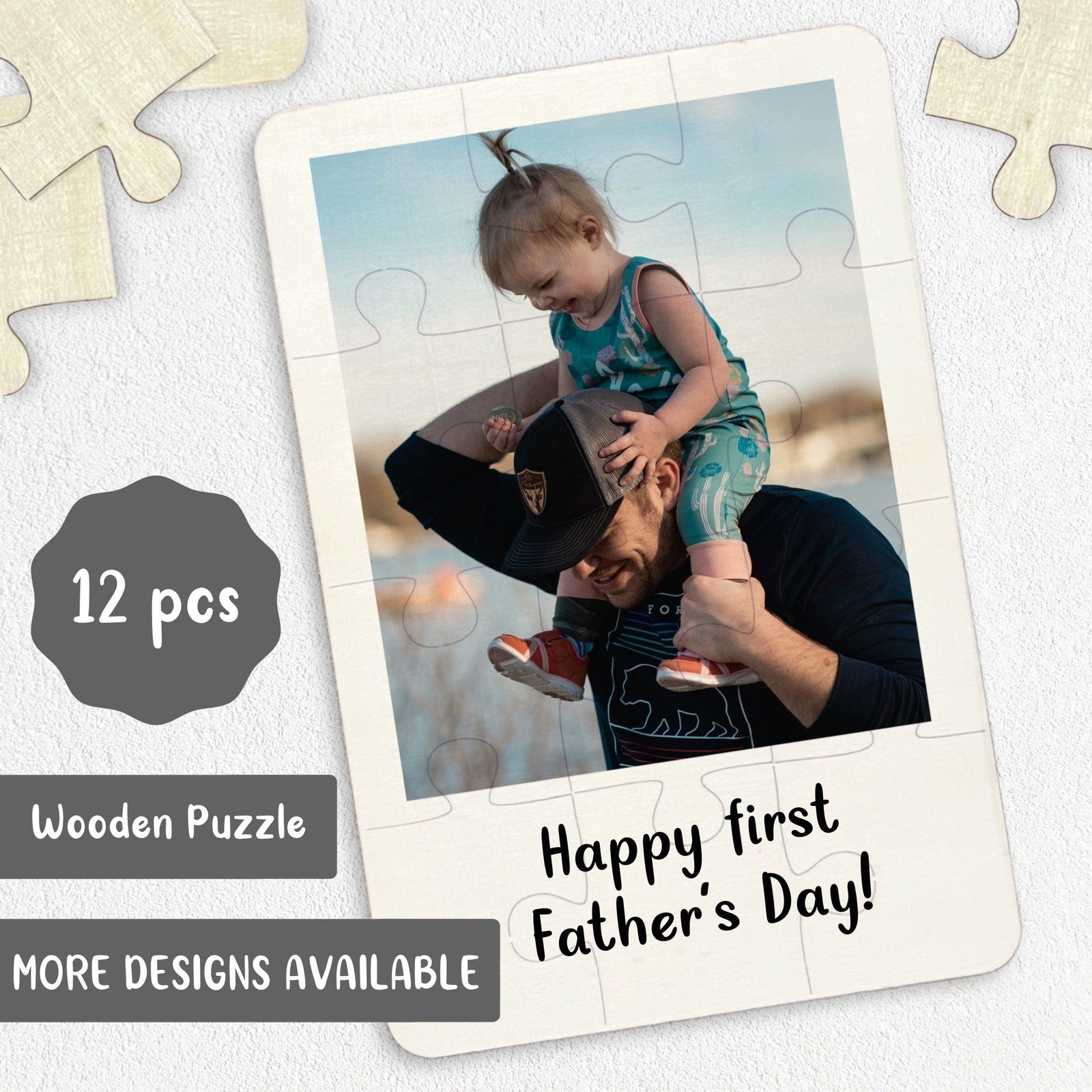 Fathers Day Wooden Jigsaw Puzzle