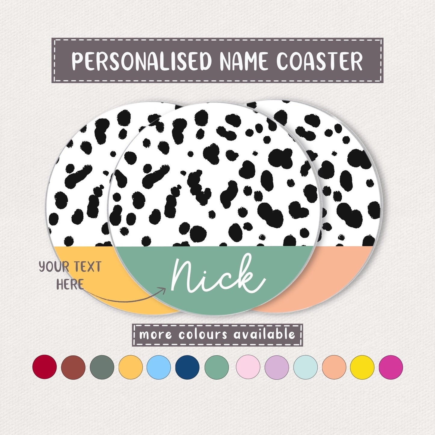 Personalised Name Coaster