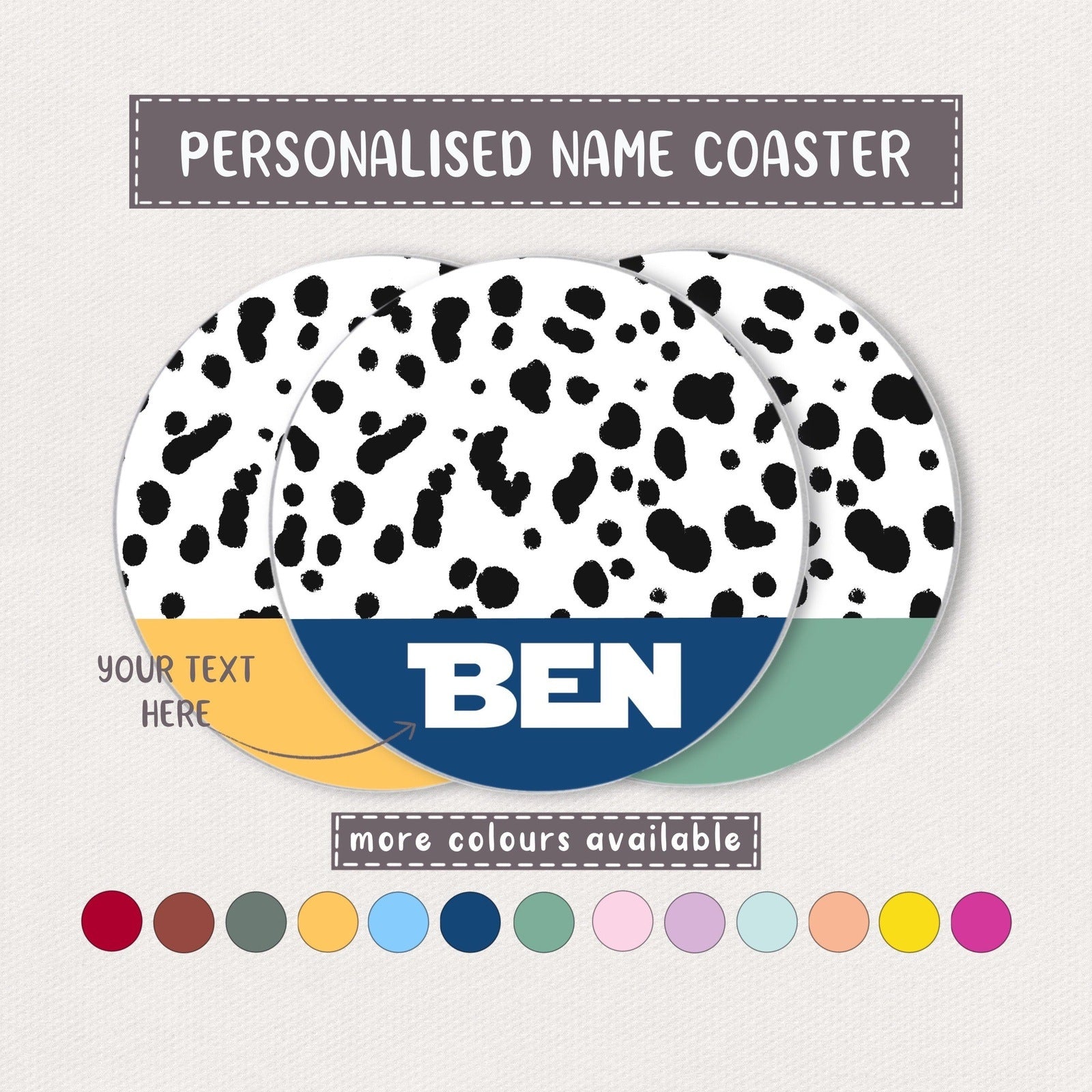 Personalised Name Coaster