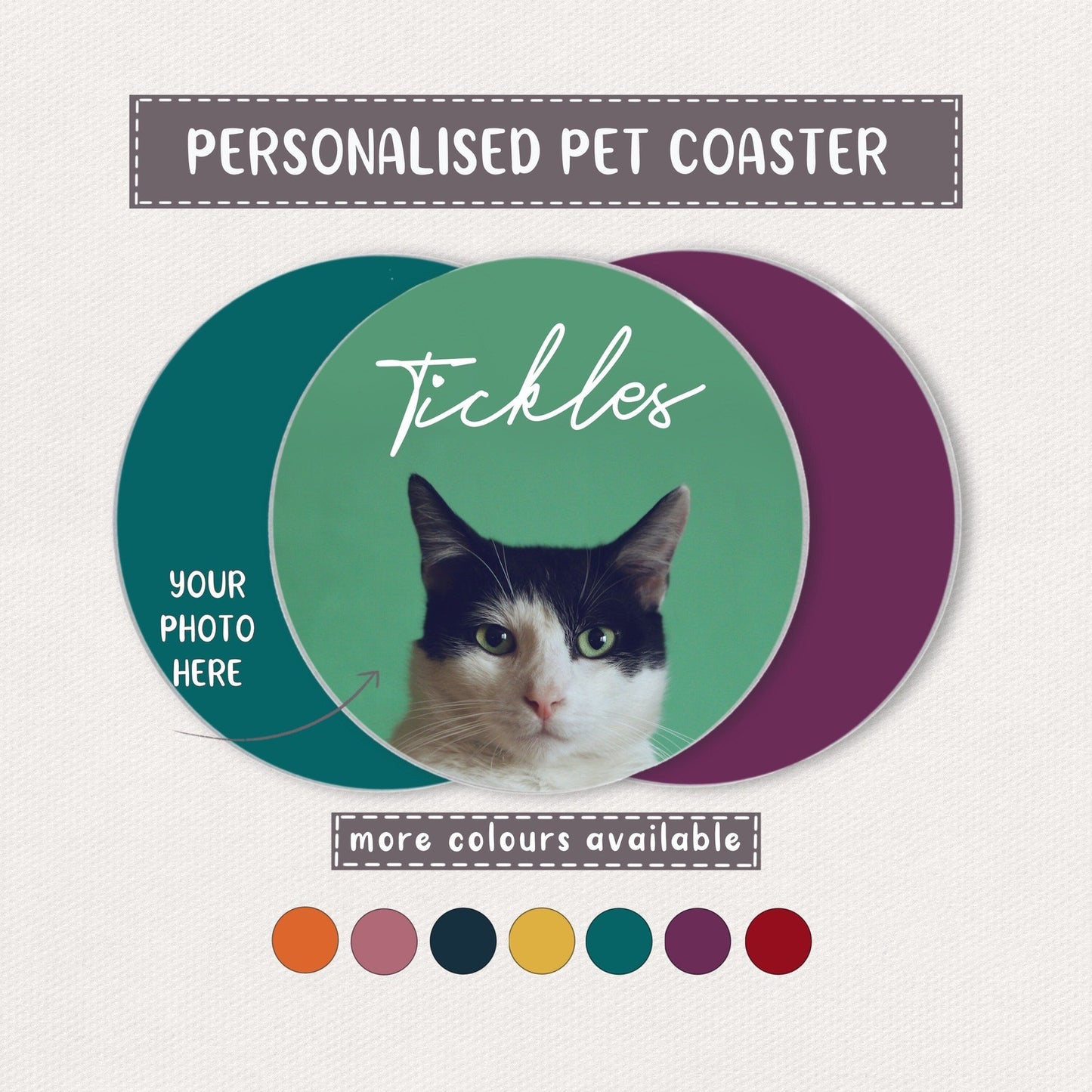 Personalised Pet Coaster